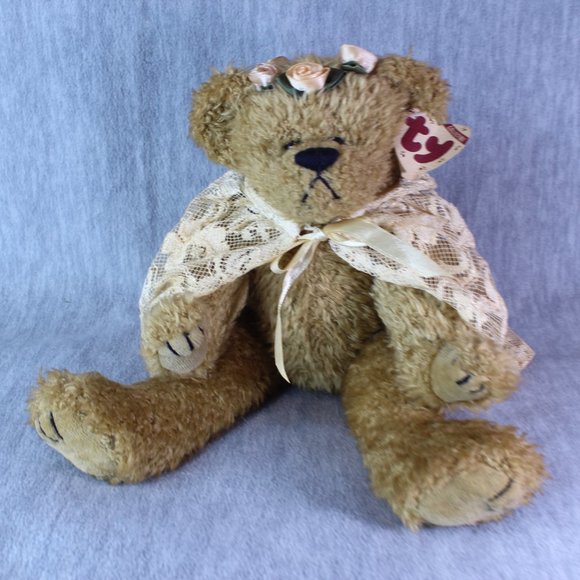 BEAR TY Attic Treasurers Collection EVE Teddy  12" Plush NWT Arms/Legs Jointed‎ - Picture 2 of 6